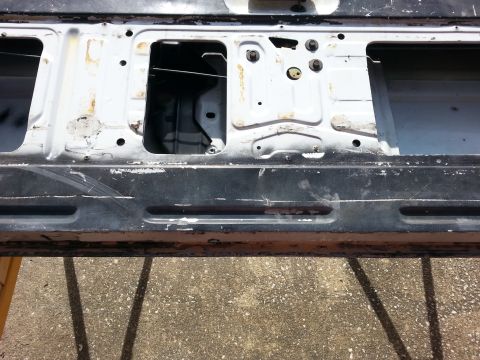1992 Ford Bronco - shot of the lip of the tailgate. this took a lot of sanding to get it even.