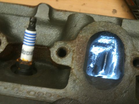 1991 Ford Bronco - Here is a finished "porting" job In a exhaust port using the instructions from Re in"car"nation.