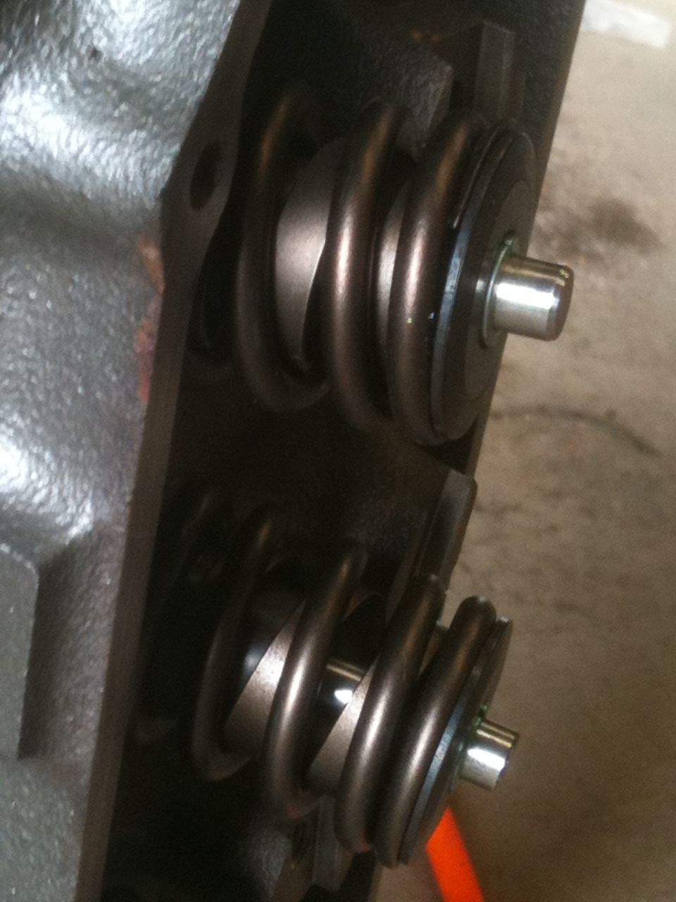 The dual valve spring setup that is required for my camshaft.