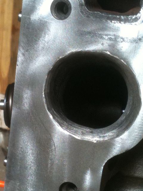 1991 Ford Bronco - This is after gasket match and blend on intake side.