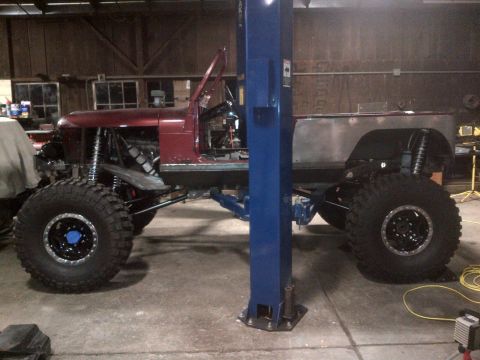 1985 Jeep CJ7 - This 1985 Jeep CJ7 is being modified with a lifted suspension and oversized tires.