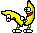 1995 Ford Bronco - A cartoon banana character rendered in pixel art.