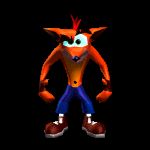 2000 Mercury Grand Marquis - This is a 3D render of the video game character Crash Bandicoot.