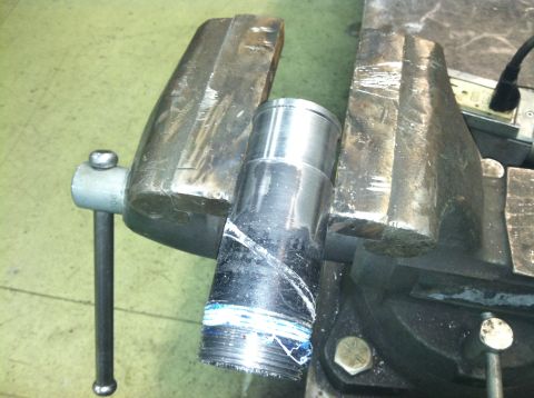 1991 Ford Bronco - Here is the angle I have to cut for clearance..... at first I thought that was all I would need but I had to change that.