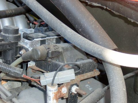 1995 Ford Bronco - The old coil before removal.