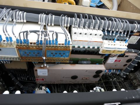 1991 Ford LTD Crown Victoria - Close-up view of an electrical control panel, showing complex wiring and components.