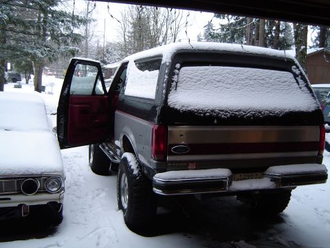 1989 Ford Bronco - More new year snow