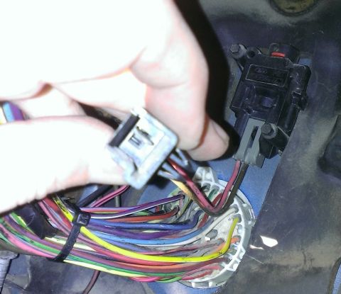 1988 Ford Bronco - This connector behind emergency brake, near fuel inertia switch, turned out to be for ABS diagnostics.