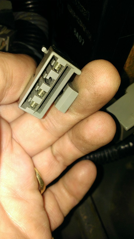 1988 Ford Bronco - Connector on right side of steering column, near ign switch for the Inferred Mileage Sensor (IMS), which is non-existent for '88 5.0L Bronc…