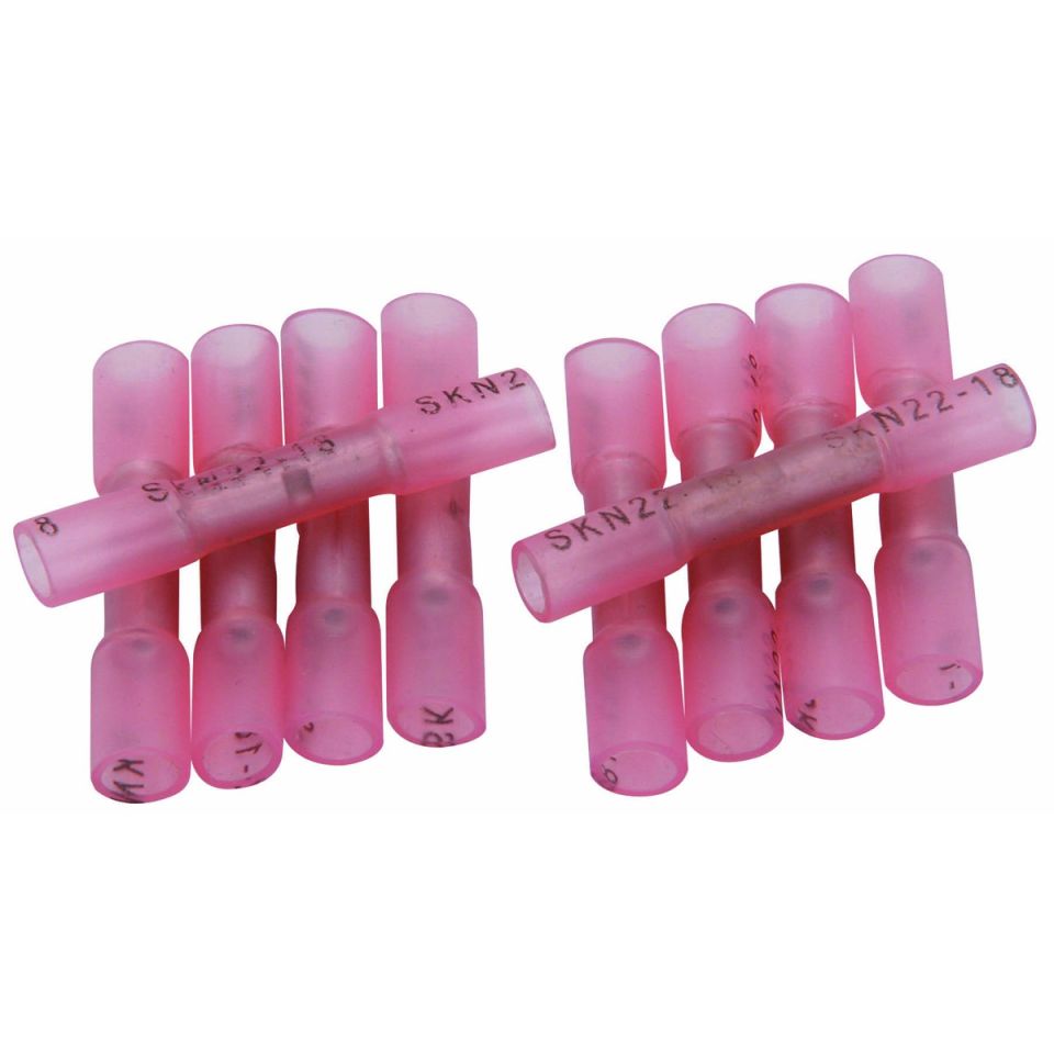 Pink heat shrink butt connectors