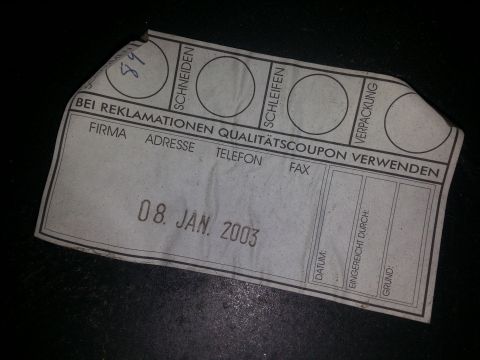2002 Volkswagen Jetta - Document shows a quality coupon with a date stamp of January 8, 2003.