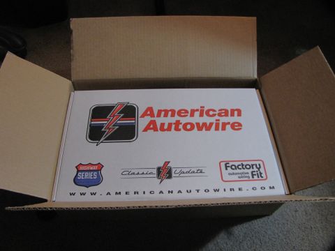 1978 Ford Bronco - Wiring in a cardboard suitcase. Cost a bit but it replaces 35 year old wires.