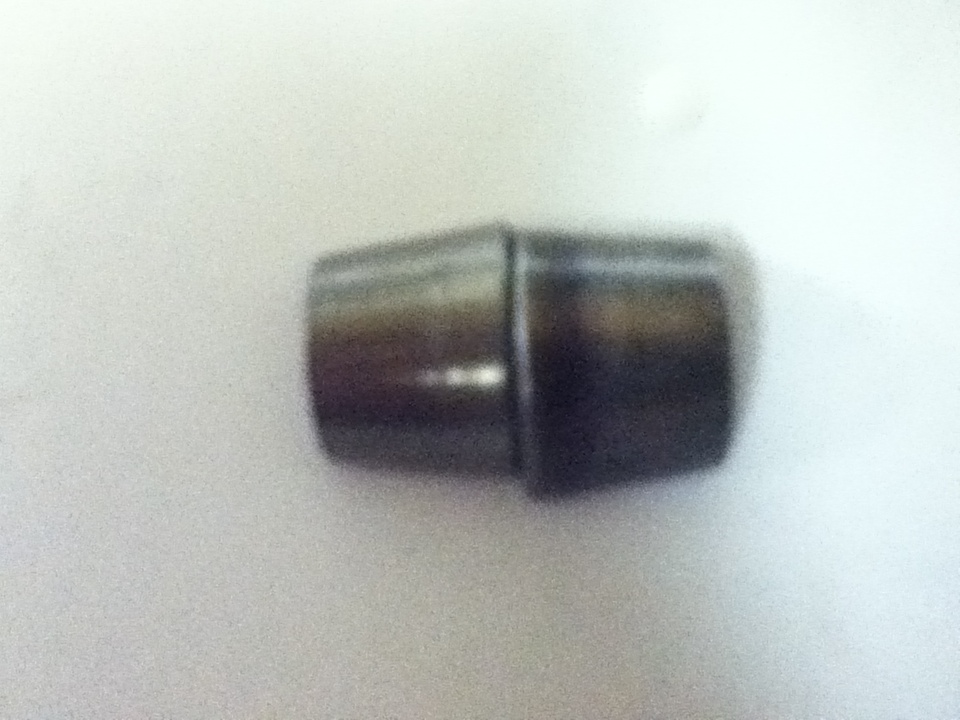 Metal part on white background
