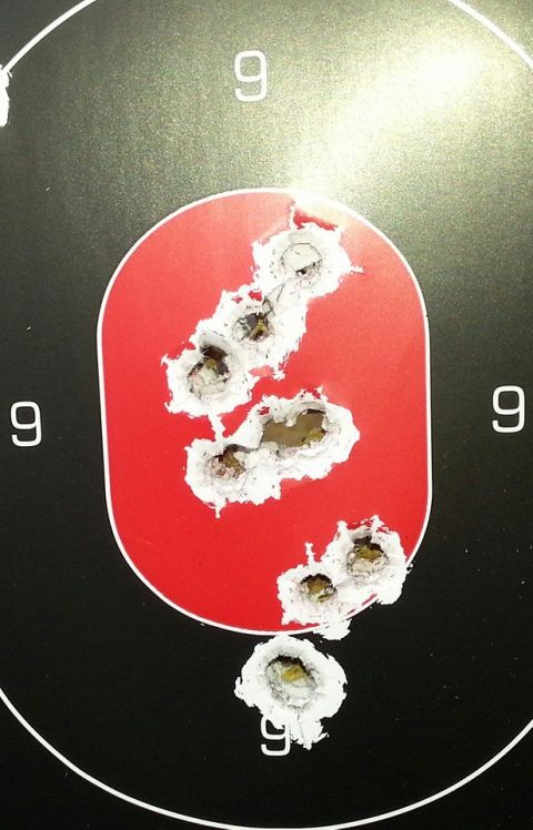 1995 Ford F-150 - Bullet holes on a shooting target. The website 'Supermotors.net' is visible at the bottom.