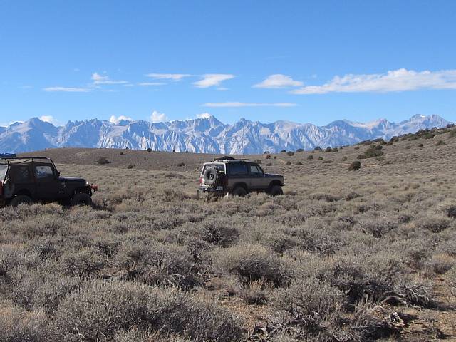 A great picture traveling along a ridge in the Inyo Mountains