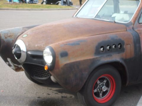 1971 Ford Ranchero - This car has a distinctive front end with round headlights and fender vents.