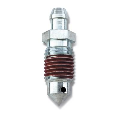 1990 Ford Bronco - A single metal brake bleeder screw with red sealant is shown against a white background.