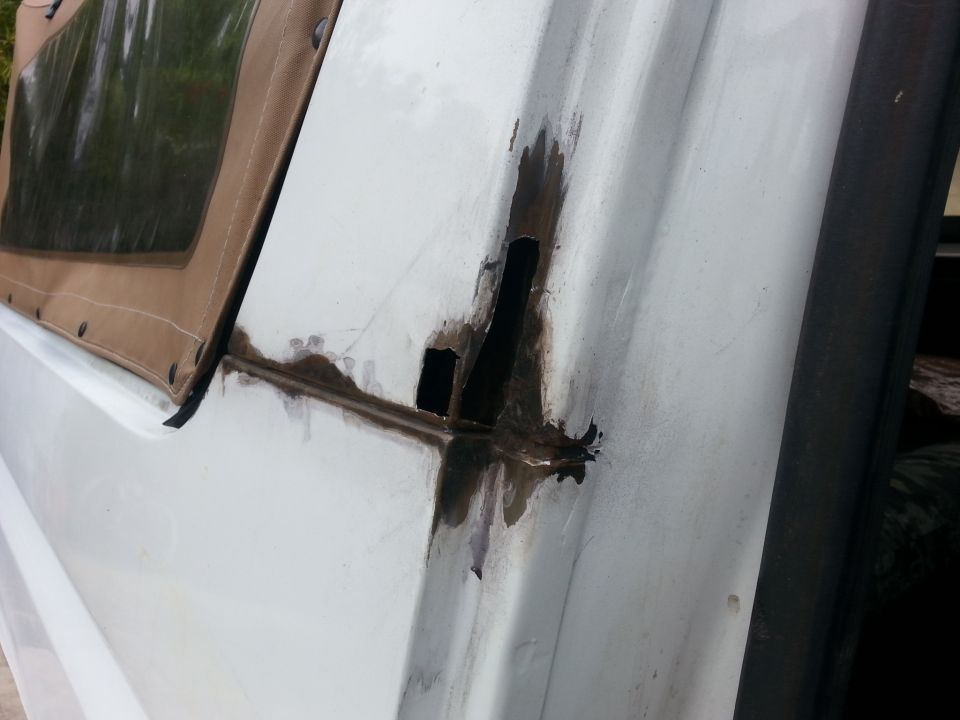cut out all the bad material and ready to start patching the sail panel from the inside.