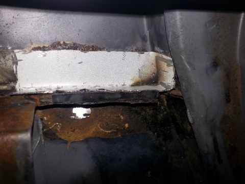 1992 Ford Bronco - test fitting my reinforcement panel.