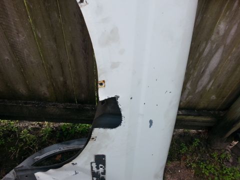 1992 Ford Bronco - good thing I had this spare fender was able to use it to cut my new reinforcement panels and other patches.