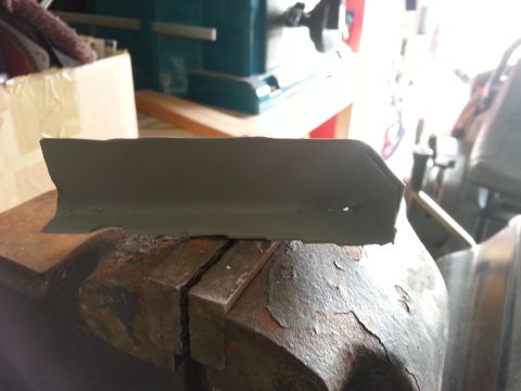 1992 Ford Bronco - my homemade reinforcement panel. I'll be using this one on the passenger side. made from a piece of the old fender.