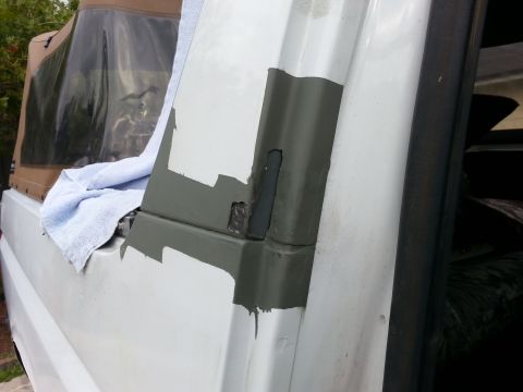1992 Ford Bronco - first patch in place.