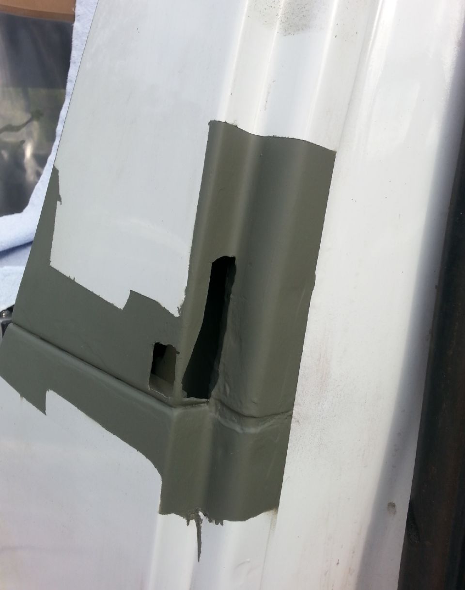 b-pillar primed over