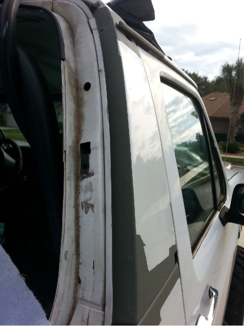 1992 Ford Bronco - shot from the rear of the passenger side sail panel.