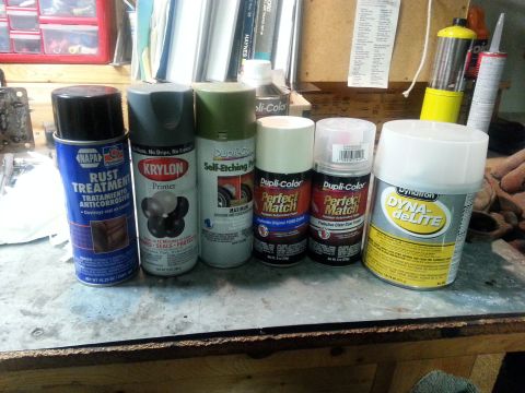 1992 Ford Bronco - here are some of the products I used to fix the tailgate. Was able to get the oxford white duplicolor paint from a couple of different part…