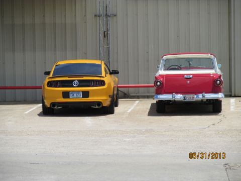 1957 Ford Ranchero - 1957-2013 fords Grandpa and Grand son