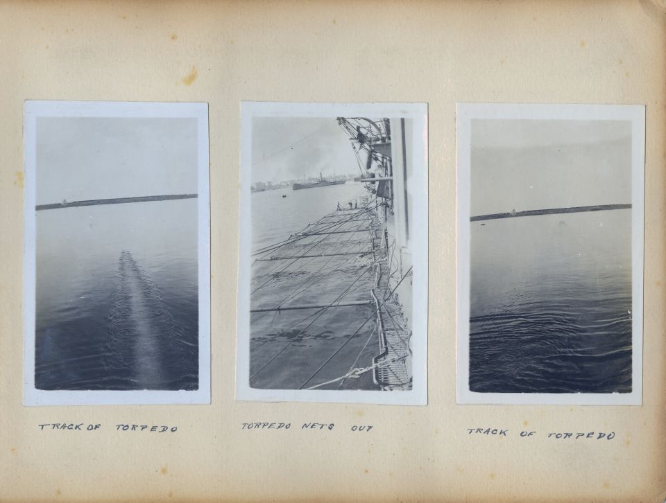 These are pages from a British officer's personal photo album from his time in the Mediterranean Sea during World War 1.  Most of them appear to have been taken in early 1915 during the height of the Dardanelles Campaign, including some on the Anzac beach near Gallipoli.

I'll probably upload some higher-resolution reconstructed versions of the individual photos later.