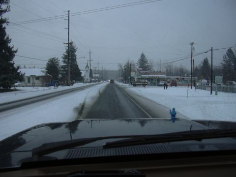 1991 Ford Bronco - Then got snowier as we went