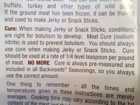 1968 Ford Mustang - Instructions for making jerky and snack sticks, including information on meat cure and botulism prevention.