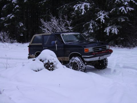 1991 Ford Bronco - My snowmobile