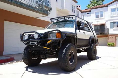 1985 Toyota 4Runner - This modified 1985 Toyota 4Runner features large off-road tires and a custom front bumper.