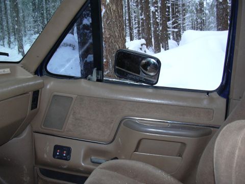 1991 Ford Bronco - It really got my attention when the door panel started folding in!