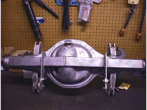 1960 Ford Falcon - Custom rear axle assembly, likely for a hot rod or custom build.