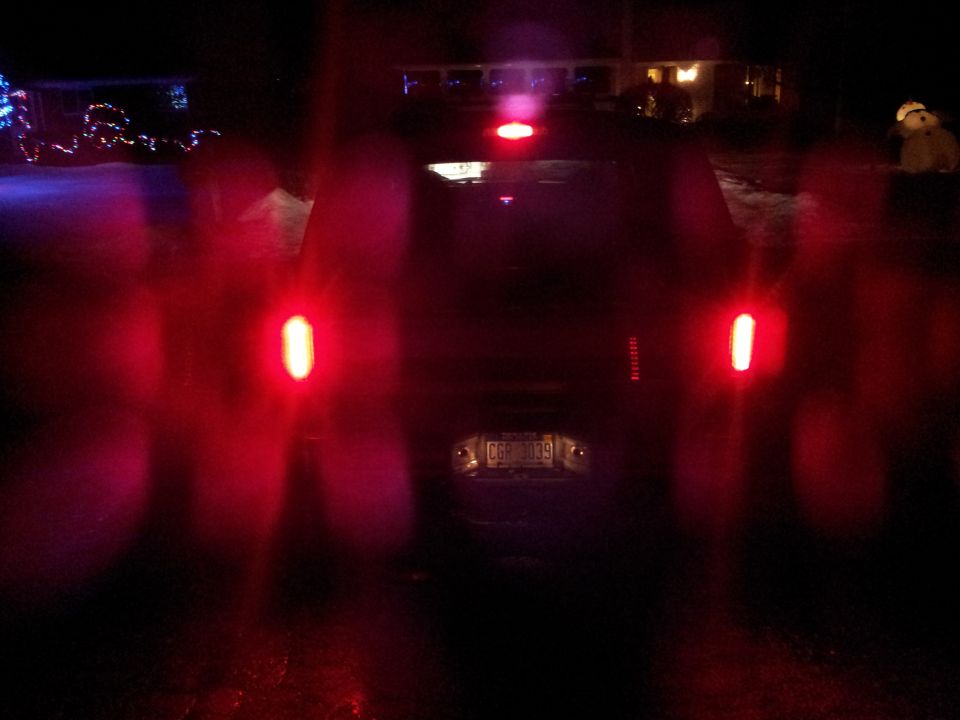 Brake lights are bright!