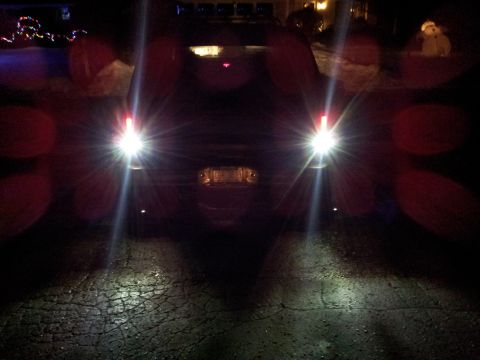 1995 Ford Bronco - 5 watt Cree LED projector back up lights. Can you believe thats a SINGLE DIODE?!