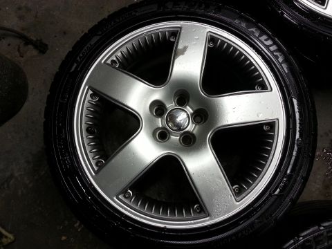 2002 Volkswagen Jetta - Close-up of a Volkswagen alloy wheel, likely from a 2002 Jetta.