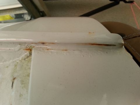 1992 Ford Bronco - drivers side sail. I don't think it's as bad as the other side, but the paint is going to have to come off to find out..,