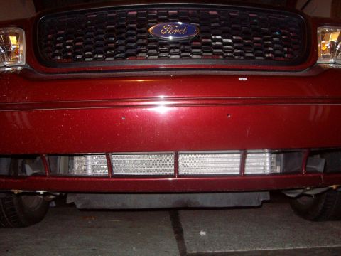 2004 Ford Crown Victoria - Front View of the 40,000 GVW Trans Cooler from Blue Oval Chips