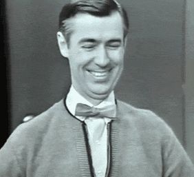2000 Mercury Grand Marquis - A black and white photo of Fred Rogers, the beloved children's television personality.