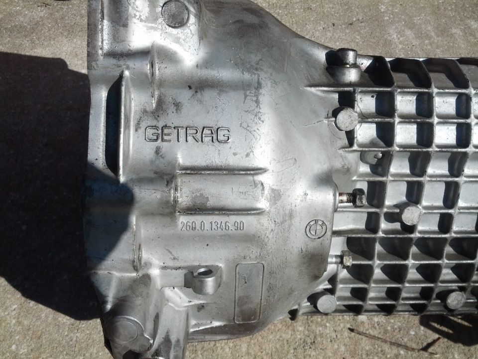 GETRAG 260 transmission housing with part number 260.0.1346.90 and BMW logo