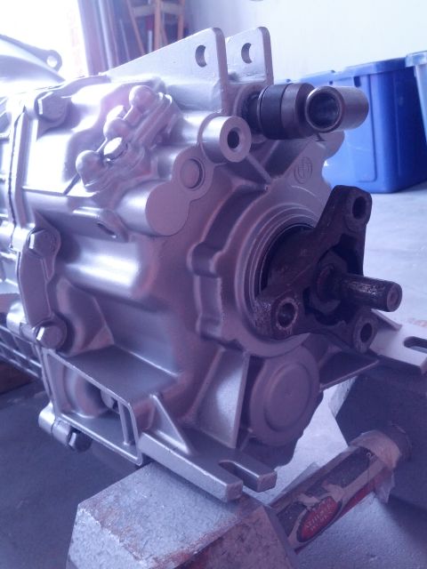 1989 BMW 3 Series - A close-up view of a transmission component, possibly undergoing repair or restoration.
