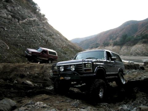 1985 Ford Bronco - Matt and I posing