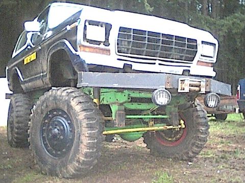 1978 Ford Bronco - This heavily modified 1978 Ford Bronco sits high on massive tires, ready for extreme terrain.