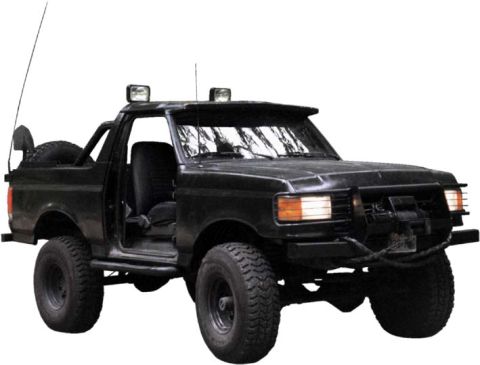 1990 Ford Bronco - This 1990 Ford Bronco has been modified for off-road use with a winch and extra lights.