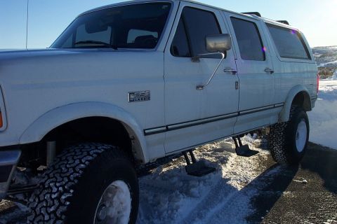 1994 Ford C-250 (Centurion Conversions) - These are Kodiak electric power steps. They are pricey, but worth it! They swing down when the interior lights come on and swing up when th…