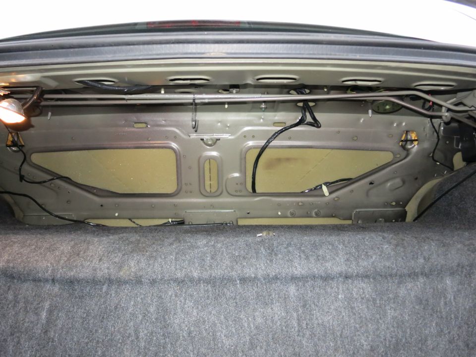 Trunk interior of a 2001 Ford Crown Victoria